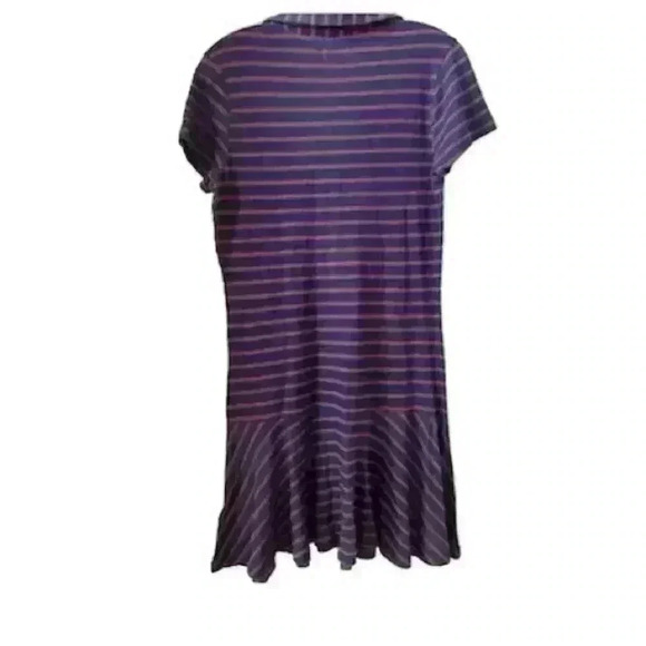 Kensie Women's red and blue Striped Knit Dress Multicolor Short Sleeve Size S - Picture 4 of 8